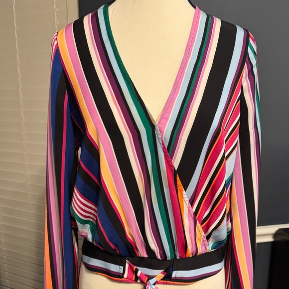Express Tops - Express Multicolor Striped Blouse